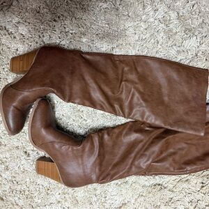Brown Leather Women's Boots